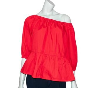 Women's Off-Shoulder Red Blouse